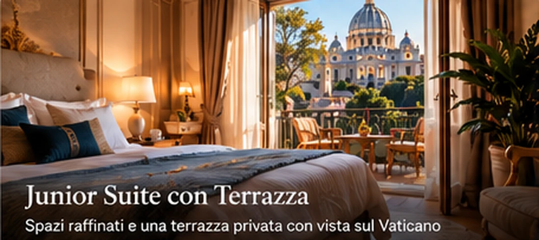 Junior Suite con terrazza, immagine AI dimostrativa